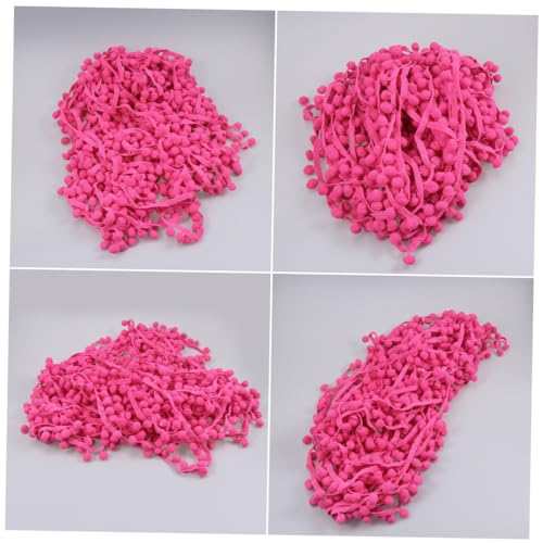 Hohopeti Nachhaltige Pompon borte Kleine Ballfransen für DIY Basteln Kleidung Umstandsmode Vorhangbesatz Schmuckherstellung Dekorative Nähapplikation in Pink Hohopeti Nachhaltige Pompon borte Kleine Ballfransen für DIY Basteln Kleidung Umstandsmode Vorhangbesatz Schmuckherstellung Dekorative Nähapplikation in Pink von Hohopeti