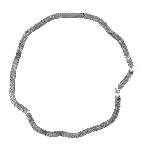 Hohopeti Obsidian Spacer Perlen Pfeilspitzenform Robuste Lose Schmuckperlen für DIY Armbänder Halsketten Handgefertigte Zubehör Glatte Oberfläche Schwarzes Material Bequem und Langlebig von Hohopeti