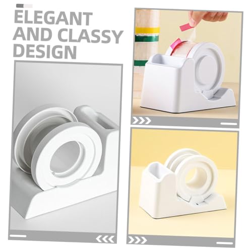 Hohopeti Praktischer Desktop klebebandabroller aus Stabilem Kunststoff Tragbarer Tape Cutter und Professioneller Tape Dispenser für Büro Haushalt und Bastelprojekte Einfach zu Bedienen und Hohopeti Praktischer Desktop klebebandabroller aus Stabilem Kunststoff Tragbarer Tape Cutter und Professioneller Tape Dispenser für Büro Haushalt und Bastelprojekte Einfach zu Bedienen und von Hohopeti