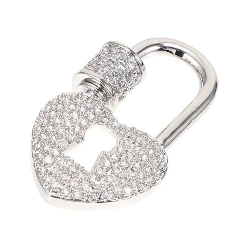 Hohopeti Premium Schmuck Kettenverschluss Herz Schloss DIY Schmuckzubehör Langlebig Praktisch Einfach zu Montieren für Damen Halsketten von Hohopeti