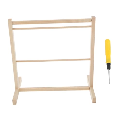 Hohopeti Puppen Kleiderbügel aus Holz Kleiner Kleiderständer für Puppen Praktischer Kleidung Rack für Kinderzimmer von Hohopeti