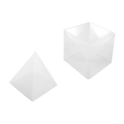 Hohopeti Pyramiden Silikonform mit Sockel Flexible Gießform für DIY Tischdeko Glatte Oberfläche Reißfest für Epoxidharz und Bastelprojekte Anfängerfreundlich Langlebig und Vielseitig von Hohopeti