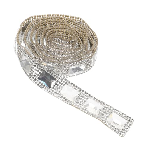 Hohopeti Rhinestone Ribbon zum Aufbügeln Strassband mit Eckigen Glassteinen Selbstklebend Vielseitig für Kleidung Gürtel DIY Basteln Dekoration von Handyhüllen und Geschenkboxen Hohopeti Rhinestone Ribbon zum Aufbügeln Strassband mit Eckigen Glassteinen Selbstklebend Vielseitig für Kleidung Gürtel DIY Basteln Dekoration von Handyhüllen und Geschenkboxen von Hohopeti