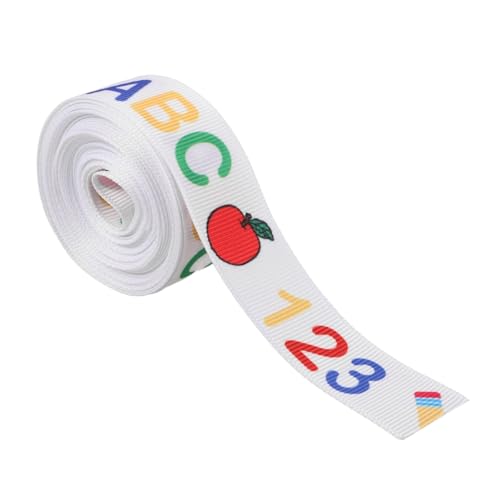 Hohopeti Schulstart Geschenkband Polyester Breit Langlebiges Dekoband für DIY Verpackung Basteln Haarschmuck Hohopeti Schulstart Geschenkband Polyester Breit Langlebiges Dekoband für DIY Verpackung Basteln Haarschmuck von Hohopeti