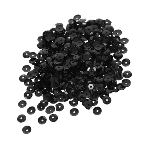 Hohopeti Schwarze Glitter Pailletten zum Basteln für Packung DIY Schmuck Nähen und Dekoration Glänzende Spangles für Einfache Auffädelung für Paillettenkunst und Kreative Projekte Hohopeti Schwarze Glitter Pailletten zum Basteln für Packung DIY Schmuck Nähen und Dekoration Glänzende Spangles für Einfache Auffädelung für Paillettenkunst und Kreative Projekte von Hohopeti