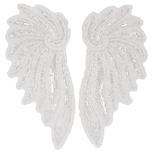 Hohopeti Sew Wing Patches Stickerei Flügel Applikationen Leichtes Langlebiges DIY Zubehör Für Kleidung Jacken Kostüme Hüte Und Kleider Feine Details Einfache Handhabung von Hohopeti