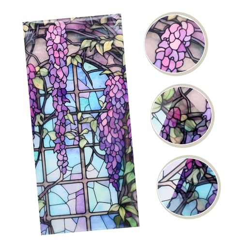 Hohopeti Sichtschutzfolie für Glastüren PVC Vintage Design Abnehmbare Statische Haftung Dekorative Milchglasfolie Wasserfest Zuschneidbar Wiederverwendbar für Badezimmer Fenster und Türen Hohopeti Sichtschutzfolie für Glastüren PVC Vintage Design Abnehmbare Statische Haftung Dekorative Milchglasfolie Wasserfest Zuschneidbar Wiederverwendbar für Badezimmer Fenster und Türen von Hohopeti