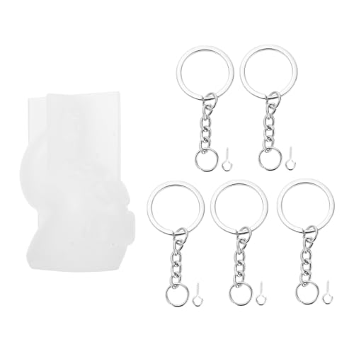 Hohopeti Silikon Epoxidharz Oktopus Schlüsselanhänger Form DIY Kreativ Schmuck Gießen Basteln Sicher und Einfach zu Reinigen für Individuelle Anhänger und Geschenkideen von Hohopeti
