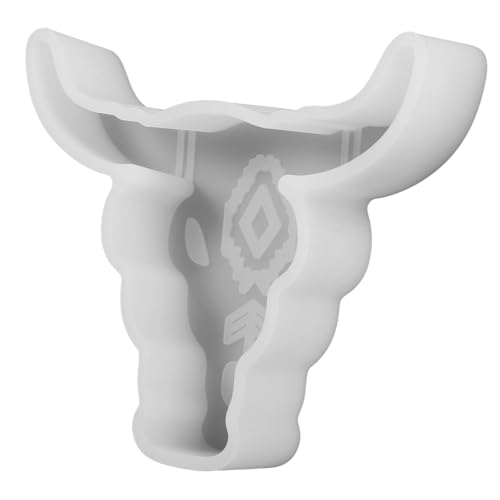 Hohopeti Silikon Kerzenform Cow Head Tropfenform für DIY Kerzen Gießen Vielseitig für Duft Autowachs Langlebige Silikonform für Kreative Handwerksprojekte von Hohopeti