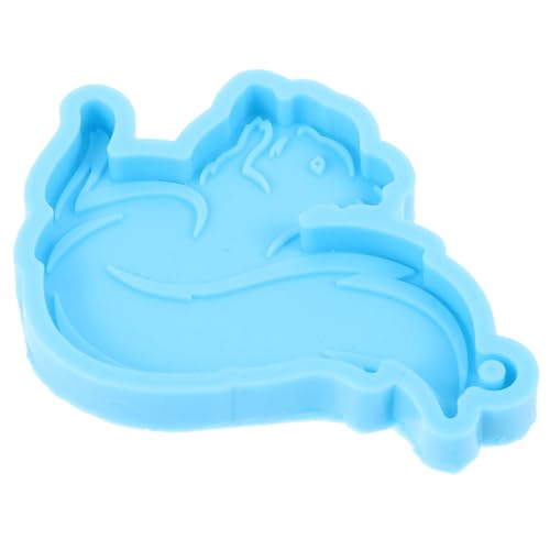 Hohopeti Silikonform Eichhörnchen DIY Gießform Schlüsselanhänger Schmuck Anhänger Form Wiederverwendbar Antihaftend für Epoxidharz Basteln Geschenkidee von Hohopeti