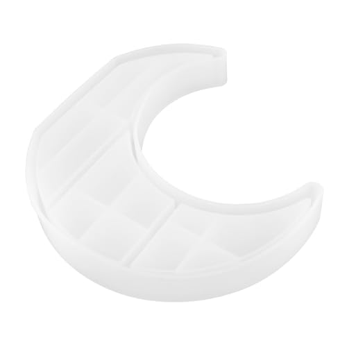 Hohopeti Silikonform Mondtablett Matte Oberfläche DIY Schmucktablett Flexibel Robust Klein Kompakt Leicht Multifunktional für Epoxidharz Bastelprojekte von Hohopeti