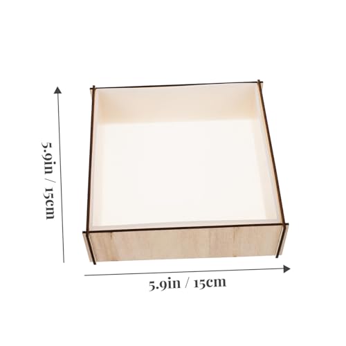 Hohopeti Silikonform Quadratisch für DIY Specimen Buchstützen Gießform Leicht Vielseitig Kompatibel mit Epoxidharz UV harz Seife Polymer Wachs Plaster Handarbeit Zubehör von Hohopeti