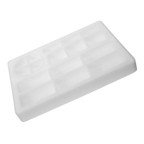 Hohopeti Silikonform Rechteckiges Resin Tray Gießform Flexibel Wiederverwendbar DIY Tablett Form für Kreative Harzaufbewahrung und Individuelle Wohnkultur von Hohopeti