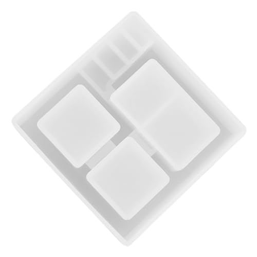 Hohopeti Silikonform für Bonsai und Sukkulenten Topf Quadratische DIY Pflanzgefäß Gießform Glatte Oberfläche Langlebig Leicht zu Entformen und Reinigen für Kreative Blumendekorationen von Hohopeti