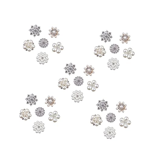 Hohopeti Teiliges Alloy Schmuck accessoires mit Flacher Basis Strass Perlen dekor Vielseitig für DIY Haarspangen Haarbänder Broschen Handyhüllen Modischer Schmuck für Damen Hohopeti Teiliges Alloy Schmuck accessoires mit Flacher Basis Strass Perlen dekor Vielseitig für DIY Haarspangen Haarbänder Broschen Handyhüllen Modischer Schmuck für Damen von Hohopeti