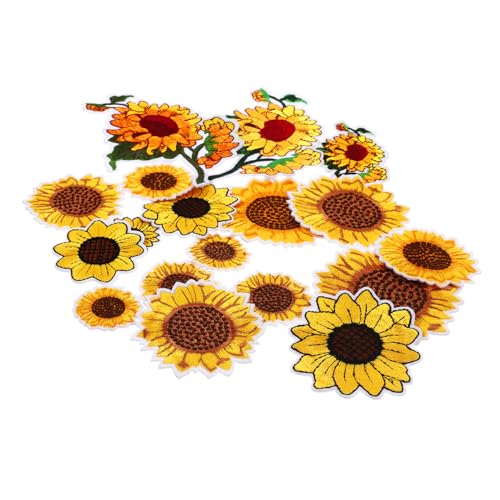 Hohopeti Teiliges Sonnenblumen Bügelflicken aus Bestickte Blumen Patches zum Aufnähen und Aufbügeln Langlebige Applikationen für Jeans Kleidung Taschen DIY Dekoration und Reparatur Hohopeti Teiliges Sonnenblumen Bügelflicken aus Bestickte Blumen Patches zum Aufnähen und Aufbügeln Langlebige Applikationen für Jeans Kleidung Taschen DIY Dekoration und Reparatur von Hohopeti