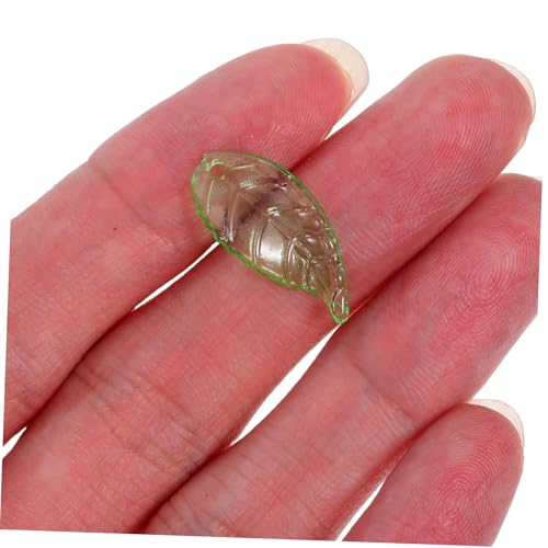 Hohopeti Transparente Acryl Blattperlen mit Großen Löchern für DIY Schmuckherstellung Blumen Elemente Armband und Halsketten Zubehör Langlebig und Vielseitig für Bastelprojekte von Hohopeti