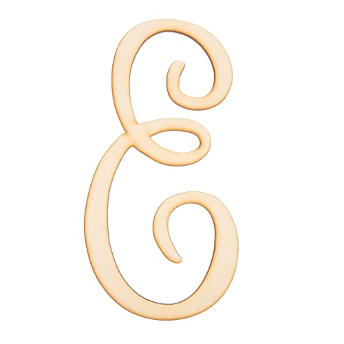 Hohopeti Unlackierter Großer Holzbuchstabe E DIY Wanddekoration Holzalphabet für Wohnzimmer Hochzeit Geburtstag Shower Kreative Bastelidee von Hohopeti