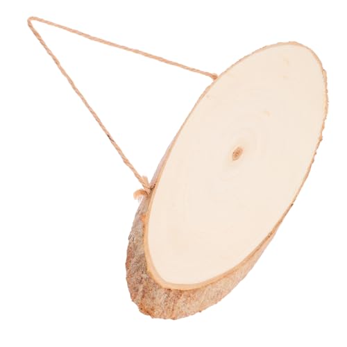 Hohopeti Unlackiertes Holzschild aus stabilem Holz Kleine DIY Bastelplatte für Ladendekoration Blankes Holzschild zum Beschriften und individuellen Gestalten Robustes Holzbretter Bastelset von Hohopeti