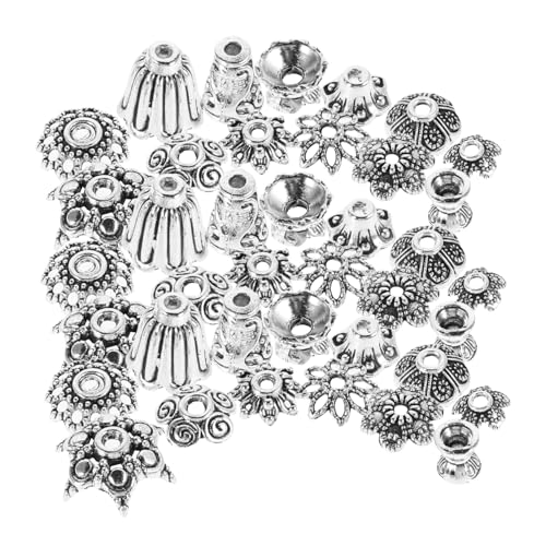 Hohopeti Vintage Schmuckperlen Abstandshalter Blumenform aus Langlebiger Legierung Bead End Caps für DIY Halsketten Armbänder Haarschmuck Zubehör Schmuckherstellung Hohopeti Vintage Schmuckperlen Abstandshalter Blumenform aus Langlebiger Legierung Bead End Caps für DIY Halsketten Armbänder Haarschmuck Zubehör Schmuckherstellung von Hohopeti