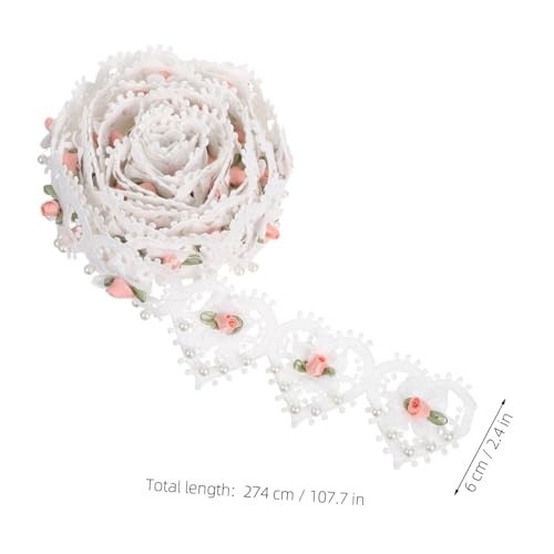 Hohopeti Vintage Weiße Perlen Blumen Bestickte Spitzenborte mit Rosenapplikationen Imitationsperlen Verzierung Blumige Spitze für Brautkleider DIY Nähen Hochzeitsdeko Handgefertigt Hohopeti Vintage Weiße Perlen Blumen Bestickte Spitzenborte mit Rosenapplikationen Imitationsperlen Verzierung Blumige Spitze für Brautkleider DIY Nähen Hochzeitsdeko Handgefertigt von Hohopeti