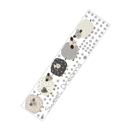 Hohopeti Wandtattoo Kinderzimmer Cartoon Schaf Wandsticker PVC Selbstklebend für Glatte Oberflächen Schlafzimmer Babyzimmer Deko Jungen Mädchen Tapete von Hohopeti
