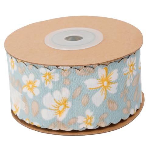 Hohopeti Wellenkante Blumenmuster Geschenkband Multifunktionales Bastelband für Geschenkverpackung DIY Haarschmuck Partydeko Hohopeti Wellenkante Blumenmuster Geschenkband Multifunktionales Bastelband für Geschenkverpackung DIY Haarschmuck Partydeko von Hohopeti
