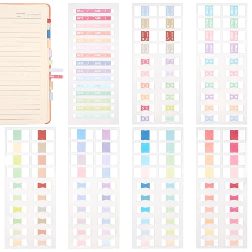 465 Paare Haftnotizen Klebezettel, Haftmarker, Stabile Index Tabs Selbstklebend, Haftnotizen Tabs Pastell, Page Marker, Book Tabs, Annotating Supplies für Notizbücher Kalender Planer Bibelregister von Hoiny