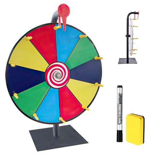 Hojalis Glücksrad Zum Drehen, 30cm Glücksrad Zum Selbstgestalten, Drehrad, Gluecksrad Gluecksrad mit Trocken Abwischbarem Marker und Radiergummi, 10 Slots Glücksrad Spielzeug, für Gewinn-Spin-Spiele Hojalis Glücksrad Zum Drehen, 30cm Glücksrad Zum Selbstgestalten, Drehrad, Gluecksrad Gluecksrad mit Trocken Abwischbarem Marker und Radiergummi, 10 Slots Glücksrad Spielzeug, für Gewinn-Spin-Spiele von Hojalis