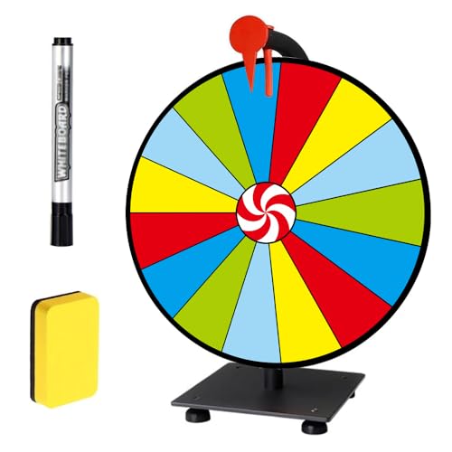 Hojalis Glücksrad Zum Drehen, 30cm Glücksrad Zum Selbstgestalten, Drehrad, Gluecksrad Gluecksrad mit Trocken Abwischbarem Marker und Radiergummi, 15 Slots Glücksrad Spielzeug, für Gewinn-Spin-Spiele Hojalis Glücksrad Zum Drehen, 30cm Glücksrad Zum Selbstgestalten, Drehrad, Gluecksrad Gluecksrad mit Trocken Abwischbarem Marker und Radiergummi, 15 Slots Glücksrad Spielzeug, für Gewinn-Spin-Spiele von Hojalis
