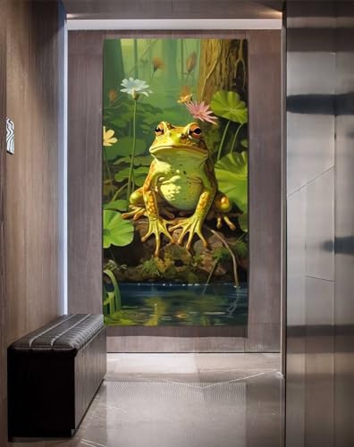 5D Diamond Painting Frosch Diamond Painting Erwachsene Groß xxl 200 X 100 cm, DIY Malen Nach Zahlen Erwachsene Diamant Painting Bilder Cross Stickerei Craft für Home Wanddekoration Geschenke，b410 von Hojoomo
