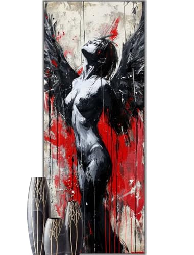 Diamond Painting Abstraktion Engel Diamond Painting Groß xxl 200 X 80cm, DIY Diamant Painting Bilder, 5D Diamond Painting Erwachsene Vollrunde Bohrer Diamond Art Crafts, Haus Wand Dekoration -462FC von Hojoomo