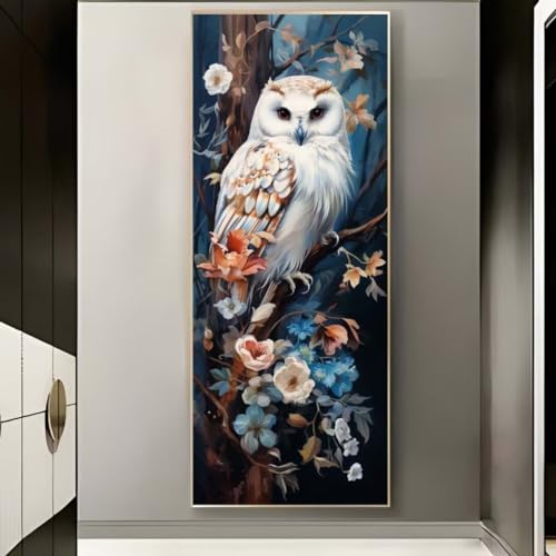 Diamond Painting Eule Blume, Diamond Painting Groß xxl 115 X 55 cm, DIY Diamant Painting Bilder, 5D Diamond Painting Erwachsene, Daiments Painting Diamond-Painting Crafts, Haus Wand Dekoration -599FC Diamond Painting Eule Blume, Diamond Painting Groß xxl 115 X 55 cm, DIY Diamant Painting Bilder, 5D Diamond Painting Erwachsene, Daiments Painting Diamond-Painting Crafts, Haus Wand Dekoration -599FC von Hojoomo