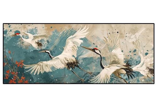 Diamond Painting Kraniche Vögel, Diamond Painting Groß xxl 95 X 45 cm, DIY Diamant Painting Bilder, 5D Diamond Painting Erwachsene, Daiments Painting Diamond Art Crafts, Haus Wand Dekoration -321FC Diamond Painting Kraniche Vögel, Diamond Painting Groß xxl 95 X 45 cm, DIY Diamant Painting Bilder, 5D Diamond Painting Erwachsene, Daiments Painting Diamond Art Crafts, Haus Wand Dekoration -321FC von Hojoomo