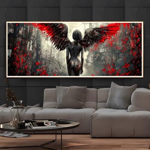 Diamond Painting Sexy Engel Diamond Painting Erwachsene 5D Diamant Painting Bilder Erwachsene Kinder, DIY Diamond Painting Set Strass Stickerei Malerei für Home Wand Dekor Geschenke (210x70cm) -179BD von Hojoomo
