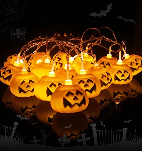 Halloween LED Lichterkette, Kürbis Led Lichterkette 10 LED Lichterketten Batterie Kürbis Lichter Halloween Weihnachtensfeiertag Party Halloween LED Lichterkette, Kürbis Led Lichterkette 10 LED Lichterketten Batterie Kürbis Lichter Halloween Weihnachtensfeiertag Party von Holdden