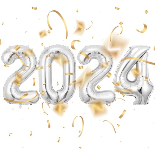 2024 Neujahrsballons,40 Zoll dekorative Luftballons | Ästhetische Riesen-Universal-Neujahrsballons 2024 für Festival-Partyzubehör Holdes von Holdes