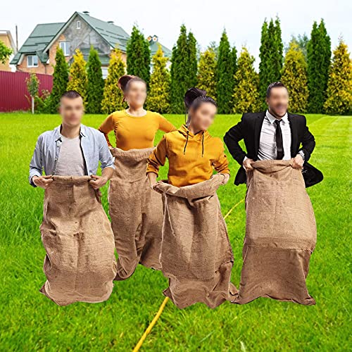 4 x Springsäcke für Kartoffeln, Spieler, Partyspiele, Spiele im Freien, Rasen, Kartoffeln, Einkaufstaschen, Relais, Legged Gummibänder, Krawatte 4 x Springsäcke für Kartoffeln, Spieler, Partyspiele, Spiele im Freien, Rasen, Kartoffeln, Einkaufstaschen, Relais, Legged Gummibänder, Krawatte von Holdes