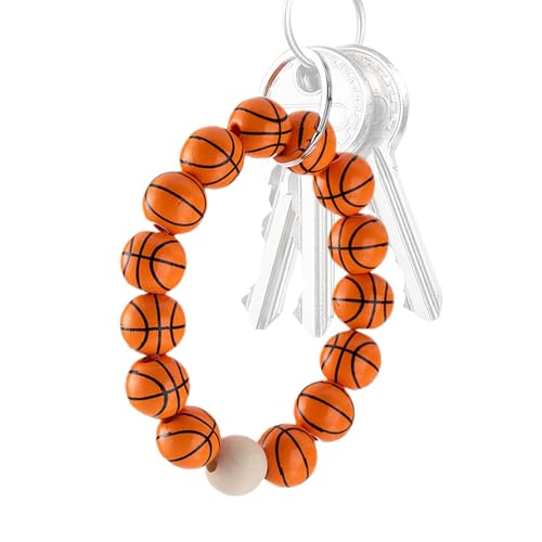 Fußballperlen für Armbänder – Kugelperlen zur Schmuckherstellung, Anti-Verlust-Schlüsselanhänger, Armband, Kugelperlen, Sport-Abstandshalter, Perlen, Zubehör, Charm, Fußballperlen für von Holdes