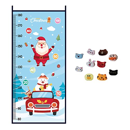 Höhen-Sprungmesslatte für | Höhenmesslineal und Hochspringspielzeug – Messlineal aus Filz mit Dekoration zum Thema Weihnachten, Wandtafel, Höhe Höhen-Sprungmesslatte für | Höhenmesslineal und Hochspringspielzeug – Messlineal aus Filz mit Dekoration zum Thema Weihnachten, Wandtafel, Höhe von Holdes