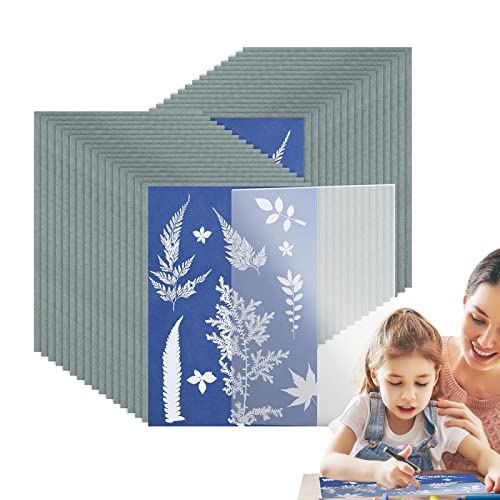 Holdes 15 x 20,8 cm Sonnendruckpapier – 32 Blatt Sonnendruckpapier mit 1 Blatt Acrylplatte | blaues Sonnendruckpapier-Set, Sonnendruck, Solarzeichenpapier für Kunstprojekte, Blau, A5 Holdes 15 x 20,8 cm Sonnendruckpapier – 32 Blatt Sonnendruckpapier mit 1 Blatt Acrylplatte | blaues Sonnendruckpapier-Set, Sonnendruck, Solarzeichenpapier für Kunstprojekte, Blau, A5 von Holdes