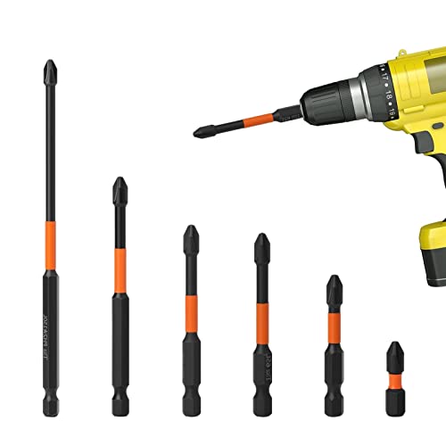 Holdes Bit-Set für Kreuzschlitz-Schraubendreher, magnetisch, Kreuzschlitz-Schraubendreher, Phillips aus Stahl PH2 S2 6, PH2 1/4 Zoll Hex Shank Cross Driver Bit für elektrische Bohrer Holdes Bit-Set für Kreuzschlitz-Schraubendreher, magnetisch, Kreuzschlitz-Schraubendreher, Phillips aus Stahl PH2 S2 6, PH2 1/4 Zoll Hex Shank Cross Driver Bit für elektrische Bohrer von Holdes