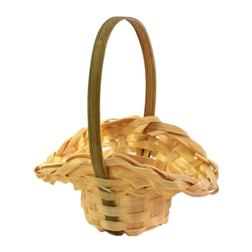 Holdes Blumenkörbe für Brautjungfern, Blumenkorb für Brautjungfern, Blumenkorb für Hochzeit, rustikal, leicht, handgewebt, multifunktionaler und eleganter Behälter für von Holdes