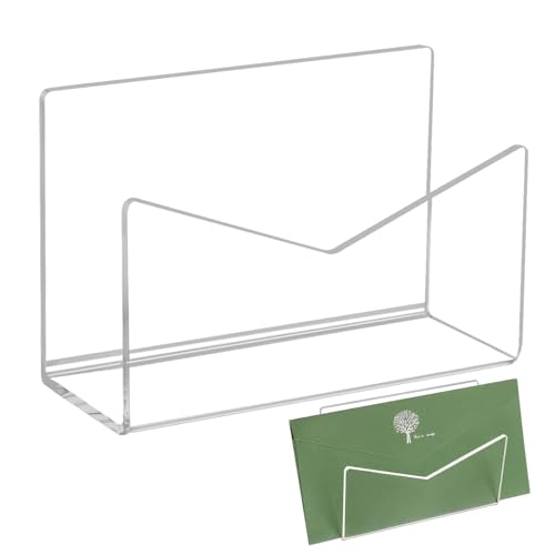 Holdes Briefsortierer | Acryl-Umschlaghalter | Brief-Skripthalter für Briefe und Briefe, transparent, Briefablage für Briefablage Holdes Briefsortierer | Acryl-Umschlaghalter | Brief-Skripthalter für Briefe und Briefe, transparent, Briefablage für Briefablage von Holdes