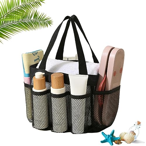 Holdes Duschkorbtasche,Badekorb für die Dusche | Wasserdichter, schnell trocknender Kulturbeutel aus Netzstoff zum Aufhängen mit Taschen und -Organizer für Studentenwohnheim, Fitnessstudio, Holdes Duschkorbtasche,Badekorb für die Dusche | Wasserdichter, schnell trocknender Kulturbeutel aus Netzstoff zum Aufhängen mit Taschen und -Organizer für Studentenwohnheim, Fitnessstudio, von Holdes