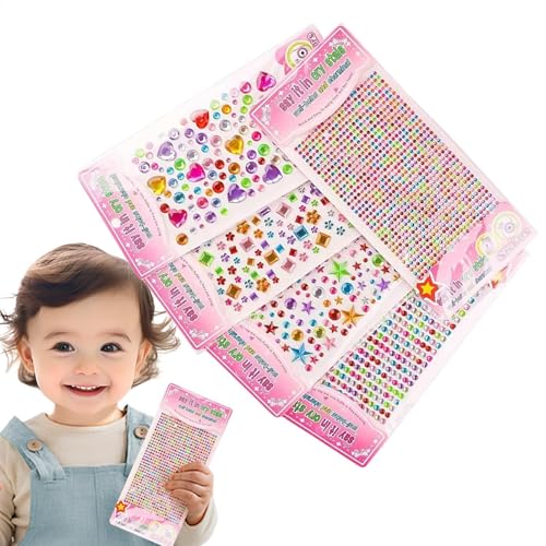 Holdes Edelsteine, Strass-Aufkleber, kleine Acryl-Edelstein-Aufkleber, realistische Schmuckaufkleber, glitzernde Strass-Aufkleber, Steine von Holdes