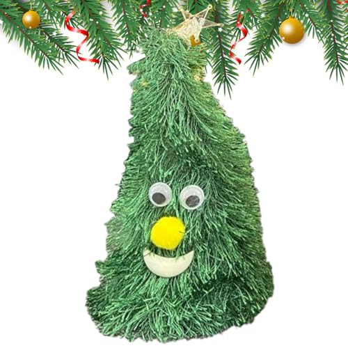 Holdes Elektrischer Weihnachtshut für – auffälliger Partyhut, 15,2 cm, lustiges Weihnachtsbaumspielzeug, Plüschtier für Weihnachten, kreativ, für Erwachsene, Neujahr von Holdes