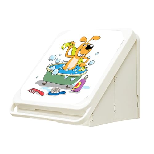 Holdes Faltbarer Wand-Organizer für Badezimmer, Wand-Organizer – schöne Wandaufbewahrungsbox, wasserdicht, Aufbewahrungsregal ohne Loch, für Badezimmer von Holdes