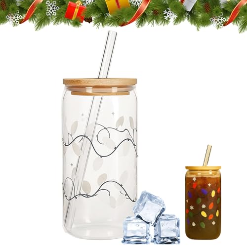 Holdes Farbwechsel Becher Mit Deckel,Dekorative Kaffeetasse | Weihnachtliche Farbwechsel Becher Tasse | Für Getränke Wasser Tee Saft Limonade Bier Milch Cappuccino Reise Camping Geburtstag Party von Holdes