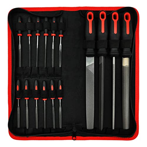 Holdes Feilen-Set für die Metallbearbeitung, vielseitiges Feilen-Set aus Stahl mit hohem Kohlenstoffgehalt – Set mit flachen, dreieckigen, halbrunden und runden Nadelfeilen für Holdes Feilen-Set für die Metallbearbeitung, vielseitiges Feilen-Set aus Stahl mit hohem Kohlenstoffgehalt – Set mit flachen, dreieckigen, halbrunden und runden Nadelfeilen für von Holdes
